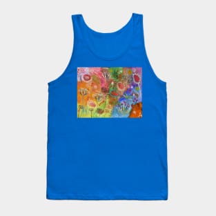 Colourful and Flroal Tank Top